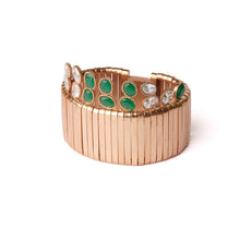 Load image into Gallery viewer, Cosmic Crown Gold Ribbon Cuff