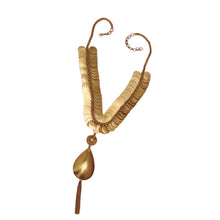 Load image into Gallery viewer, Gold coin overlay necklace with pendant