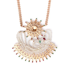 Load image into Gallery viewer, Solar Beam Long Pearl necklace