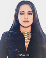 Load image into Gallery viewer, Gold Toned Tribal Statement Neckpiece worn by Sonakshi Sinha