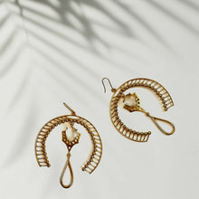 Load image into Gallery viewer, High Fantasy 22k gold plated earrings