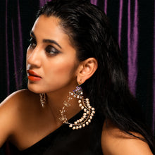 Load image into Gallery viewer, Pearl Fern Gold Plated Earrings