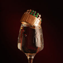 Load image into Gallery viewer, Cosmic Crown Gold Ribbon Cuff