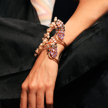 Load image into Gallery viewer, Pearlescent Frost Gold Plated Cuff Worn by Aishwarya Lekshmi