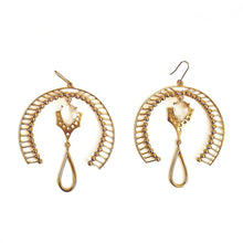 Load image into Gallery viewer, High Fantasy 22k gold plated earrings