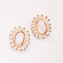 Load image into Gallery viewer, Neutron Loop Gold Plated Earrings