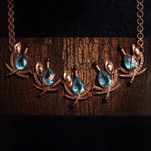 Load image into Gallery viewer, Swan Lake Gilded Crystal Necklace