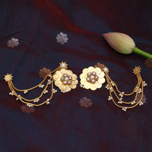 Load image into Gallery viewer, Gold Sahara Kasu Coin Earrings worn by Hansika Motwani