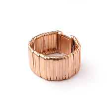 Load image into Gallery viewer, Galactic Shield Gold Ribbon Cuff Bracelet