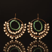 Load image into Gallery viewer, BERYL Goddess Single Loop Hoop Earrings