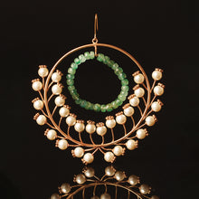 Load image into Gallery viewer, BERYL Goddess Single Loop Hoop Earrings