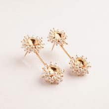 Load image into Gallery viewer, Pearl Radiance Gold Plated Jhallar Earrings