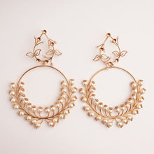 Load image into Gallery viewer, Lunar Ice Gold Plated Pearl Earrings worn by Athiya Shetty