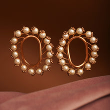 Load image into Gallery viewer, Neutron Loop Gold Plated Earrings