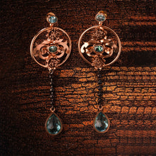 Load image into Gallery viewer, Juliet's Requiem Gold Plated Dangling Earrings