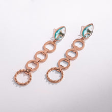 Load image into Gallery viewer, Crystal Pools Gold Plated Earrings