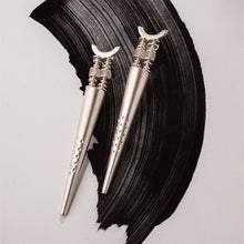 Load image into Gallery viewer, Candlelight Duet Silver Plated Spike Earrings