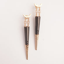 Load image into Gallery viewer, Edge of Night Gold Plated Spike Earrings worn by Niharika Konidela