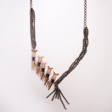 Load image into Gallery viewer, Dark Waltz Oxidized Spike Necklace