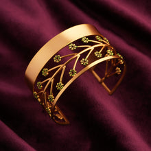Load image into Gallery viewer, Solar Mettle Gold Plated Cuff