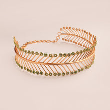 Load image into Gallery viewer, The Siren's Lair Herringbone Gold Plated Choker