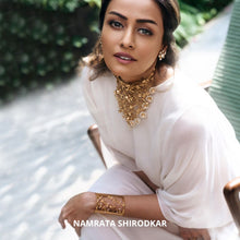 Load image into Gallery viewer, Fern Fantasy Gold Plated Cuff worn by Namrata Shirodkar