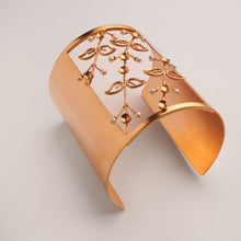 Load image into Gallery viewer, Fern Fantasy Gold Plated Cuff worn by Namrata Shirodkar