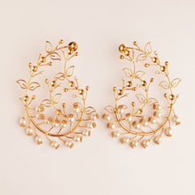 Load image into Gallery viewer, Pearl Empress Gold-Plated Earrings
