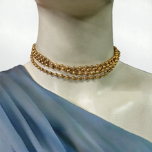 Load image into Gallery viewer, Tiya Gold plated Ball link choker
