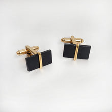 Load image into Gallery viewer, Midnight Cufflinks