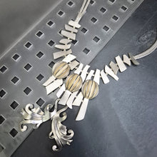 Load image into Gallery viewer, Conquest Silver Statement Necklace