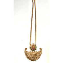 Load image into Gallery viewer, Gold Toned Mor Chandra Peacock Neckpiece