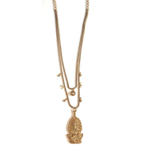 Load image into Gallery viewer, Gold Ganesha Long Necklace