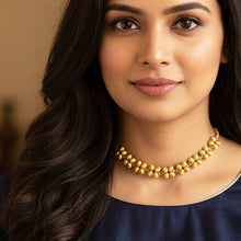 Load image into Gallery viewer, Gold Melon Bead Statment Neckpiece