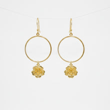 Load image into Gallery viewer, Rosé Hoop Earrings