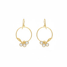 Load image into Gallery viewer, Dew Drops Hoop Earrings
