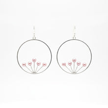 Load image into Gallery viewer, Lilac Lily Silver Hoops