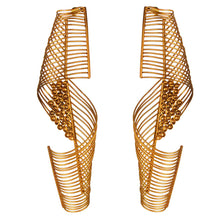 Load image into Gallery viewer, Orbs and Vortex Gold Earrings worn by Vidya Balan