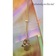 Load image into Gallery viewer, 22K Gold Plated Hamsa Bracelet