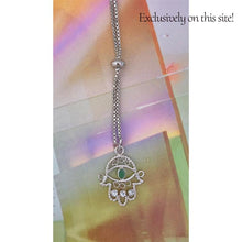 Load image into Gallery viewer, Silver Hamsa Bracelet for women