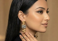 Load image into Gallery viewer, Gilded Maize Drop Earrings