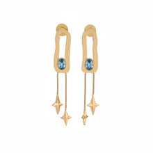 Load image into Gallery viewer, Gilded Sky Dangle earrings