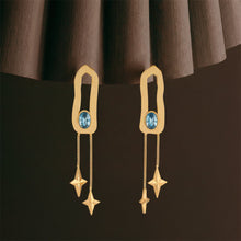 Load image into Gallery viewer, Gilded Sky Dangle earrings