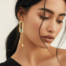 Load image into Gallery viewer, Gilded Sky Dangle earrings