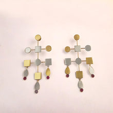 Load image into Gallery viewer, Olympus Balance Geometric Drop Earrings