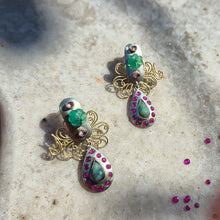 Load image into Gallery viewer, Empire Builder Gemstone Earrings