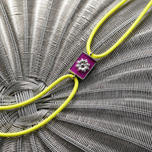 Load image into Gallery viewer, Pink Silver Neon Rakhi with round cord