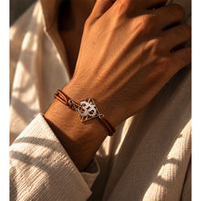 Load image into Gallery viewer, Silver Om Rakhi with Reusable magnetic closure