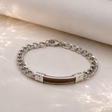Load image into Gallery viewer, Handcrafted 92.5 Silver Plated Chain Rakhi Bracelet brown amulet