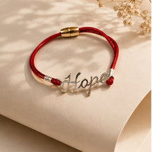 Load image into Gallery viewer, The 'Hope' Minimalist Rakhi Bracelet in 92.5 Silver plating with reusable magnetic lock